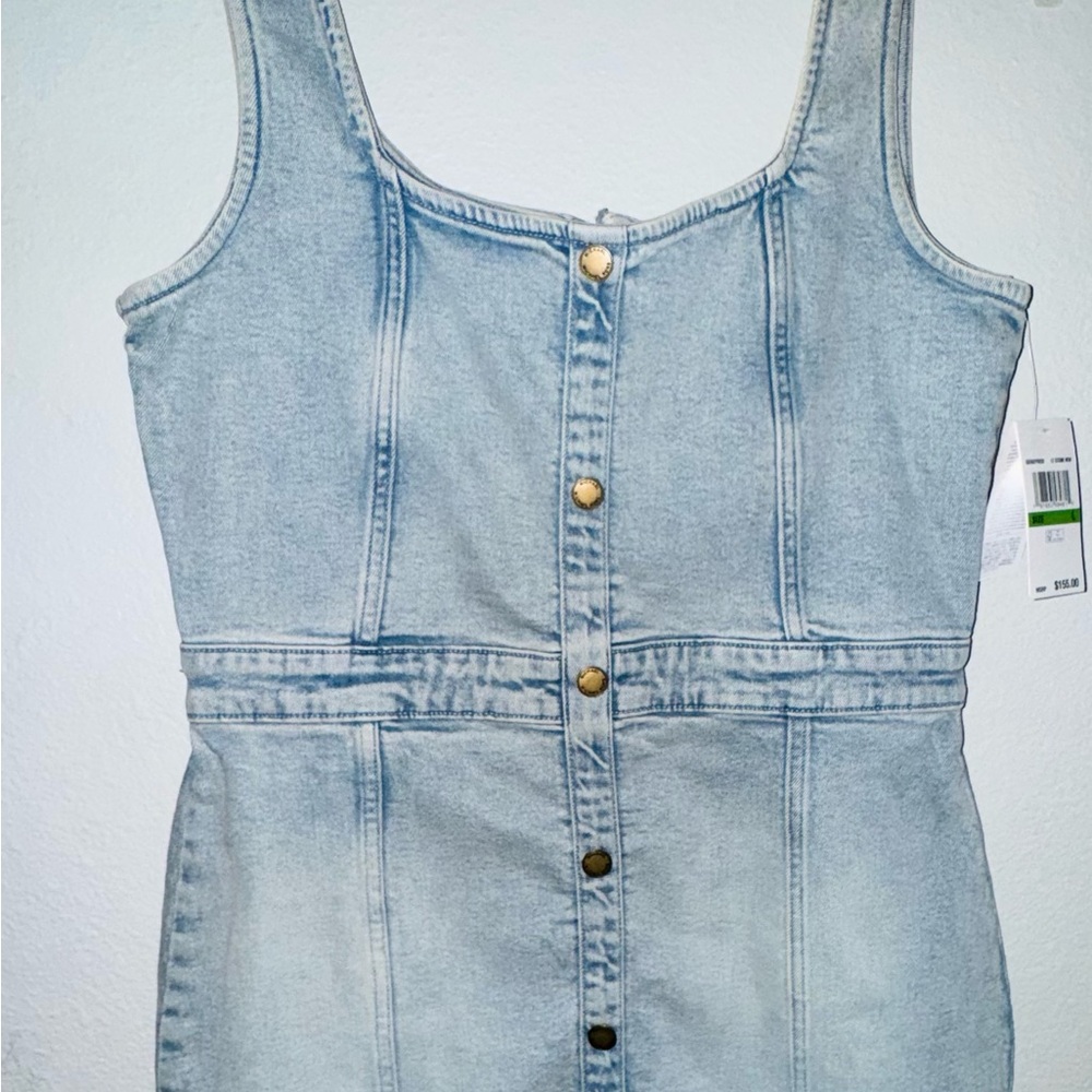 MICHAEL Michael Kors Light Blue Denim Mini Dress